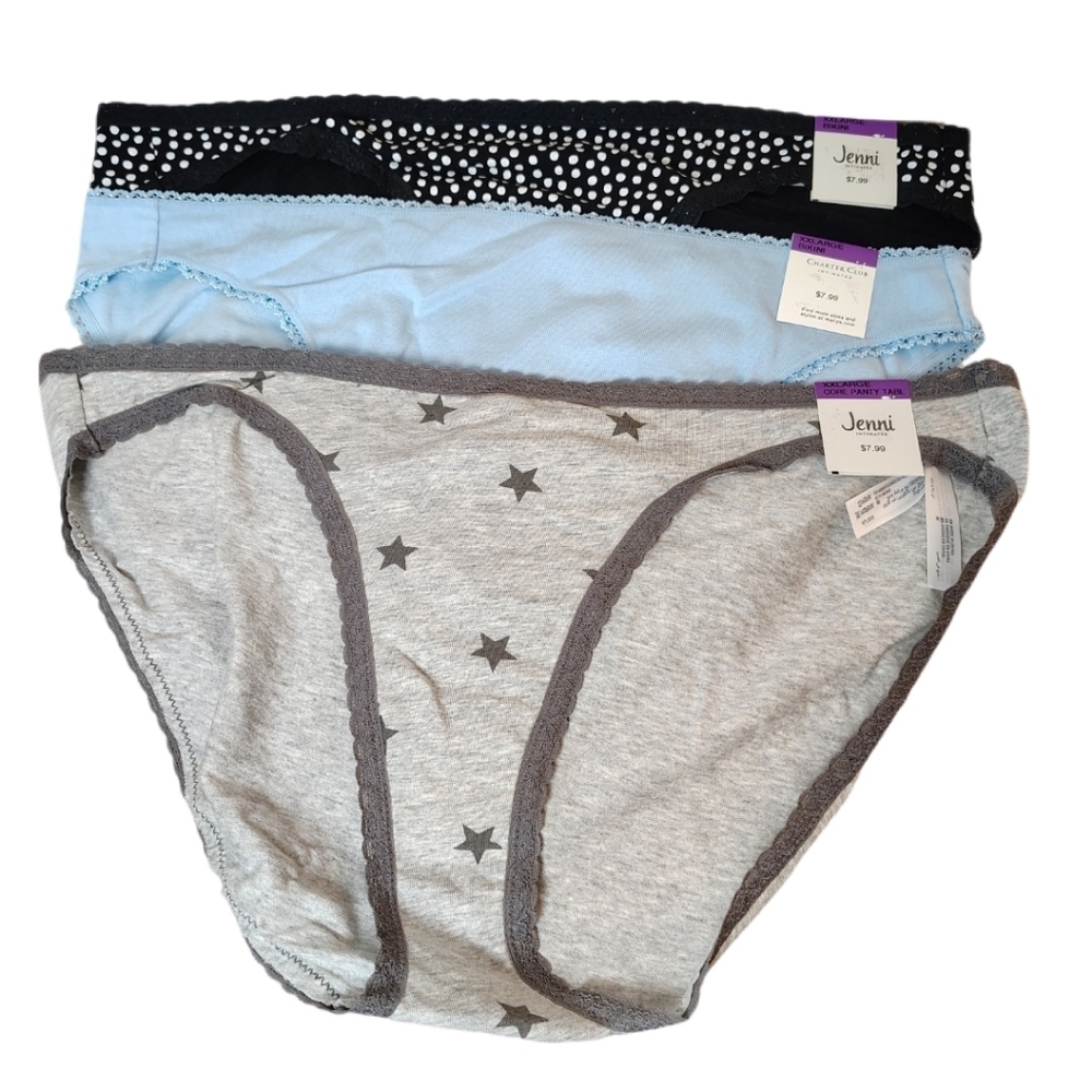 Jenni Women's 3 Pairs Bikini XXL